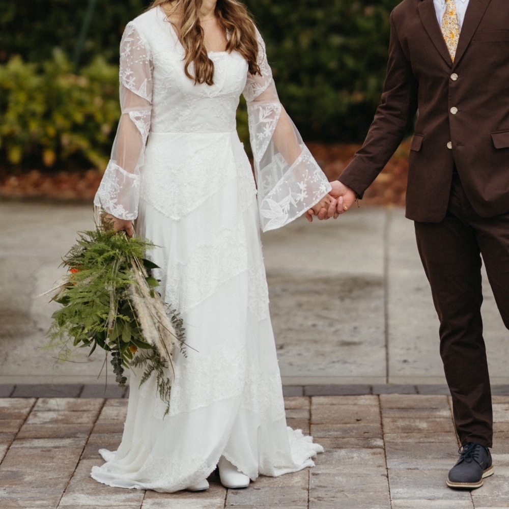 Lace Boho Wedding Dress